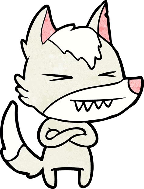 angry wolf cartoon 12411898 Vector Art at Vecteezy