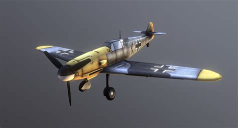 3D model german messerschmitt bf 109 - TurboSquid 1542542