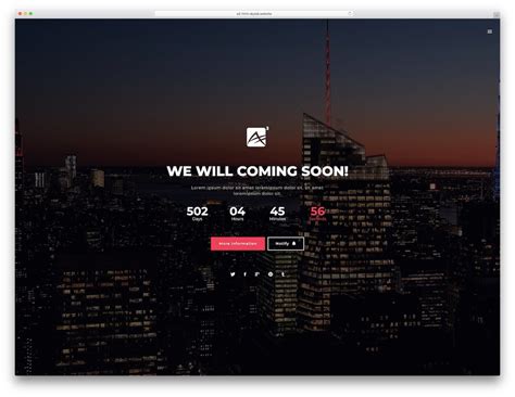 Coming Soon Website Template Free