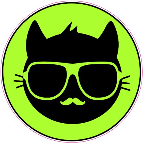 Cool Cat Sticker - U.S. Custom Stickers