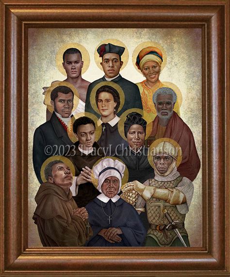 Black Saints Framed Art - Portraits of Saints