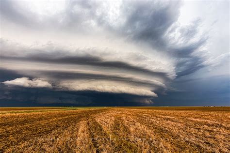 Storm Photography Print Picture of Layered Supercell Thunderstorm Over ...