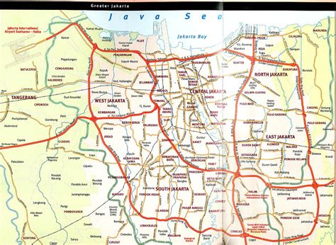 Map Of Jakarta - Free Printable Maps