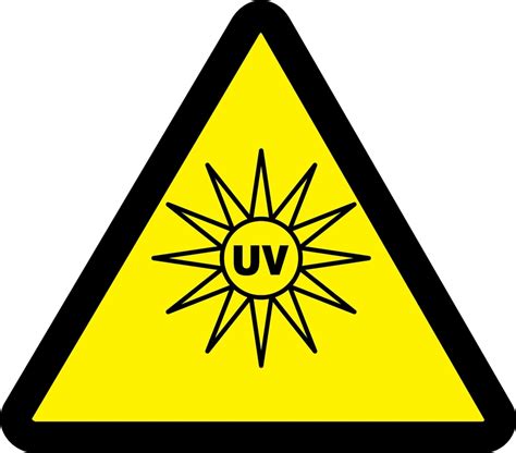 UV Hazard (2003/2011) ISO Warning Safety Sign MISO366