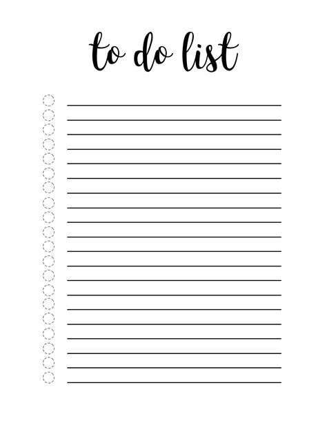 Free Printable To Do List Template - Paper Trail Design