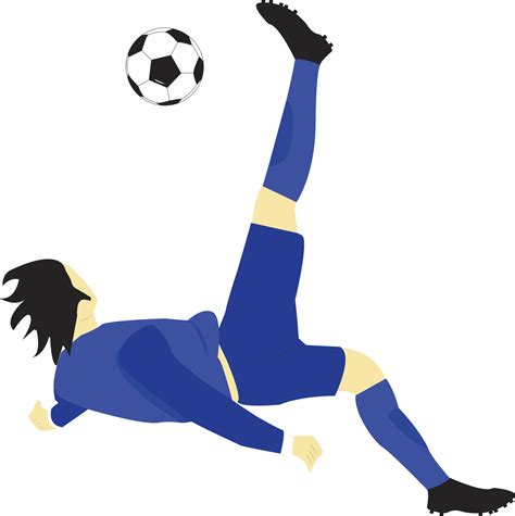 Football player bicycle kick transparent background 23529157 PNG