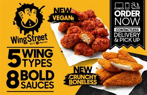 NEWS: Pizza Hut New Vegan and Crunchy Boneless WingStreet Wings ...