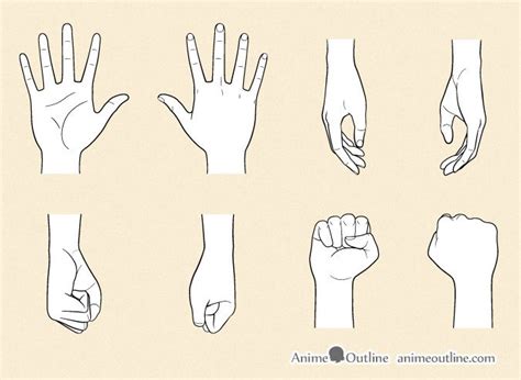 Drawing hands is hard, but Anime Outline have a good tutorial on how to ...