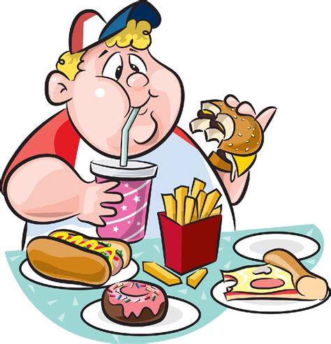 Eating Junk Food Clipart | Free download on ClipArtMag