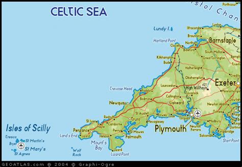 Map of South West England map, UK Atlas