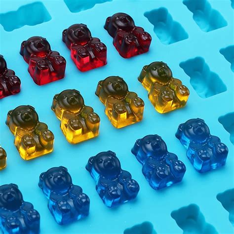 Best SaleDIY Kitchen Tools Mold 1 Set 50 Cavity Silicone Gummy Bear ...