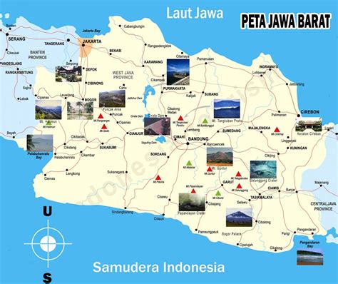 SEJARAH POPULER: Peta Jawa Barat lengkap dengan nama kabupaten dan kota