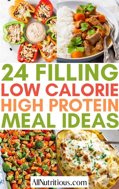 24 Low-Calorie High Protein Meal Ideas - All Nutritious