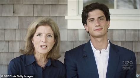 JFK's namesake grandson Jack Schlossberg and his daughter Caroline Kennedy give Joe Biden the ...