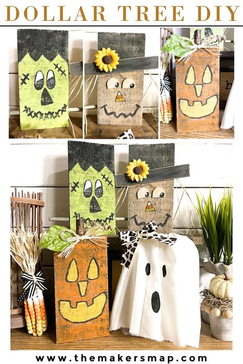 Dollar Tree Wood Plank Fall Craft Ideas - Home Decor Tutorial