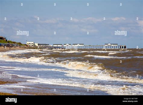 Southwold Beach and Pier Stock Photo - Alamy