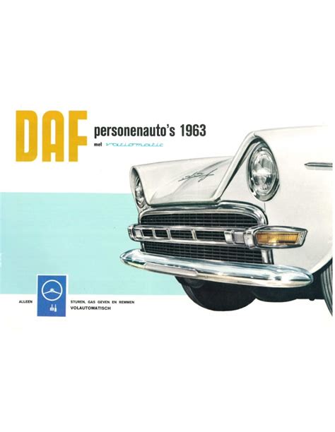 1963 DAF VARIOMATIC BROCHURE DUTCH