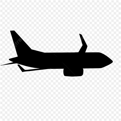 Airplane Side Silhouette PNG Free, Airplane Silhouette Side, Aircraft, Silhouette, Flight PNG ...