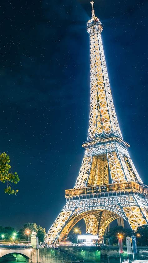 Eiffel Tower at night | iPhone Wallpaper | Eiffel tower at night, Eiffel tower, Paris wallpaper