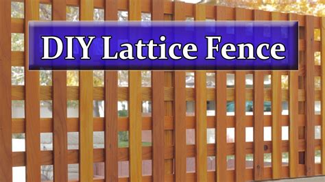 do it yourself lattice fence - Kindra Nolen