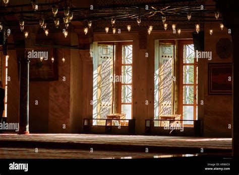 Interior view from the Blue Mosque Stock Photo - Alamy