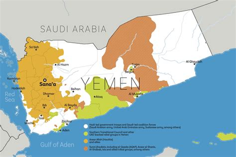 Map: The conflict in Yemen – June 2018 | Delayed Gratification