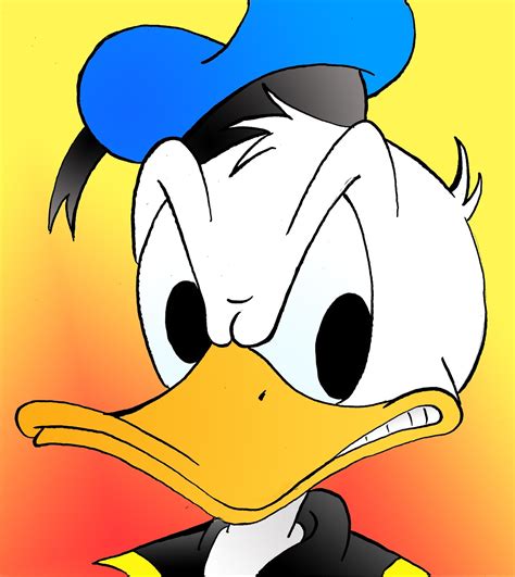 American top cartoons: Donald duck face