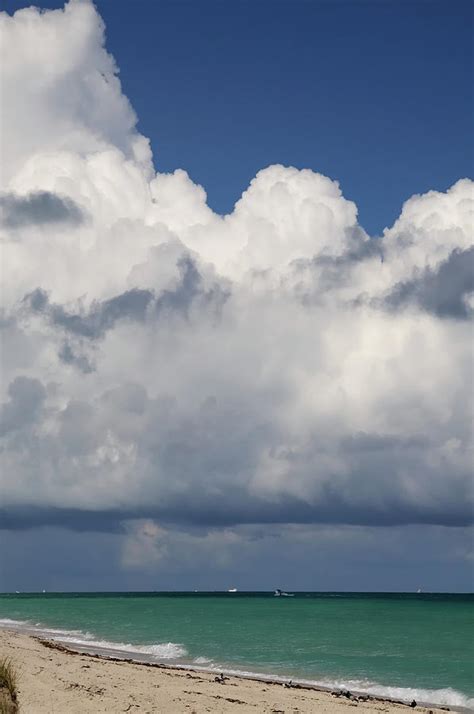 Storm Clouds Over Miami Beach by Northforklight