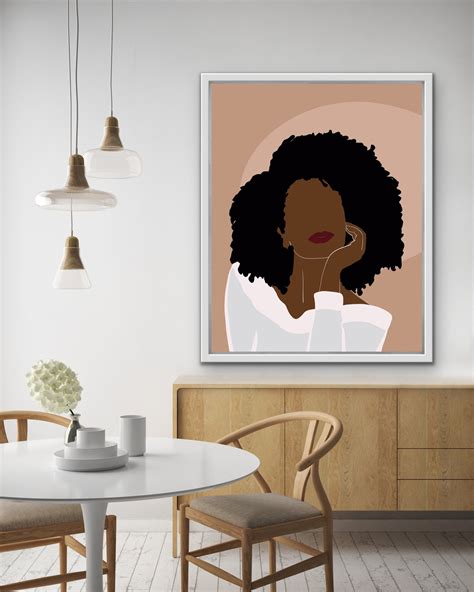 African American Art Black Woman Art Black Girl Wall Art | Etsy