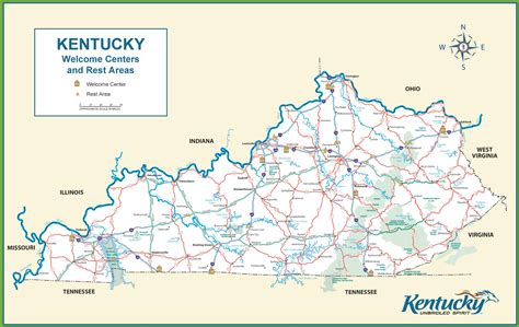 Kentucky tourist map