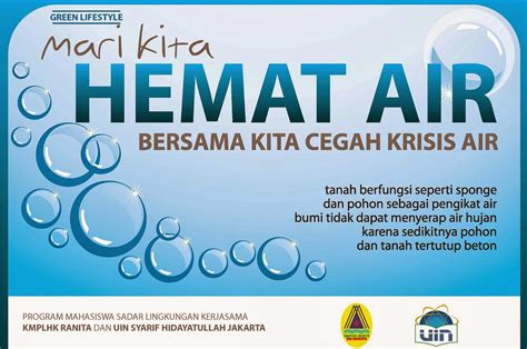 Contoh Poster Hemat Air