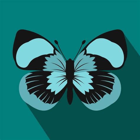 Premium Vector | Butterfly icon in flat style for any design