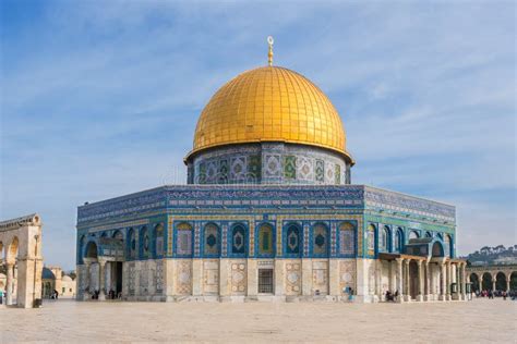 Mosque of Al-aqsa or Dome of the Rock in Jerusalem, Israel Stock Image - Image of muslim ...