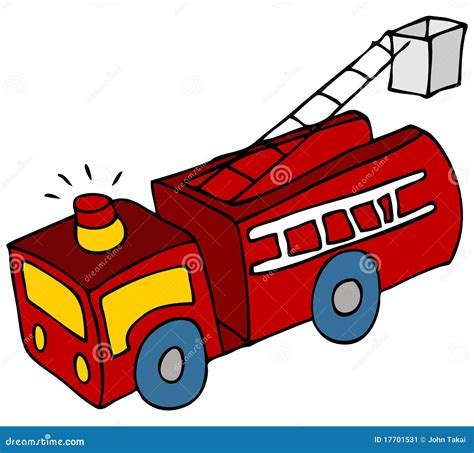 Fire Truck stock vector. Illustration of sketch, doodle - 17701531