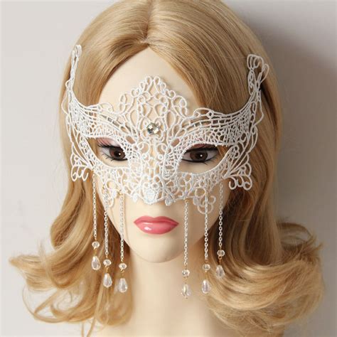 Ladies Masquerade Mask Lace Phantom Half Face Design | Etsy