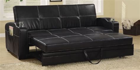 Modern Black Leather Sleeper Sofa - Sofa Design Ideas