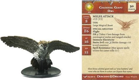 Celestial Giant Owl #02 Unhallowed D&D Miniatures DDM NM D&D Miniatures | eBay