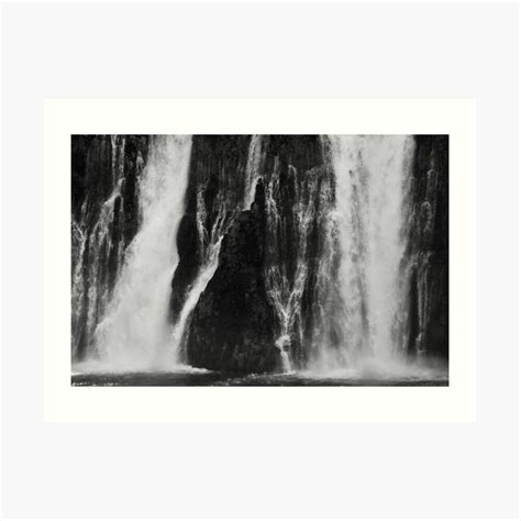 Black and white waterfall variable Art Print by joejiing in 2021 | Black white photography ...