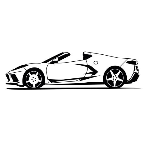 car side view black and white vector design 11231929 Vector Art at Vecteezy