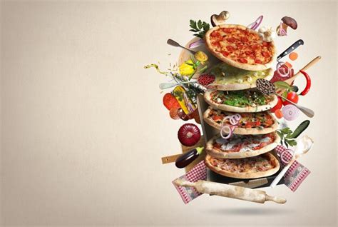 Premium AI Image | italian pizza food ingredients background photo