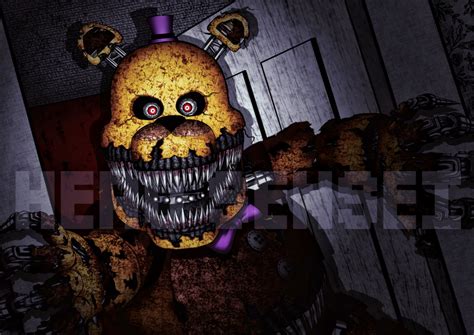 SUIKA SENSEI - NIGHTMARE FREDBEAR FAN ART FIVE NIGHTS AT FREDDY´S 4