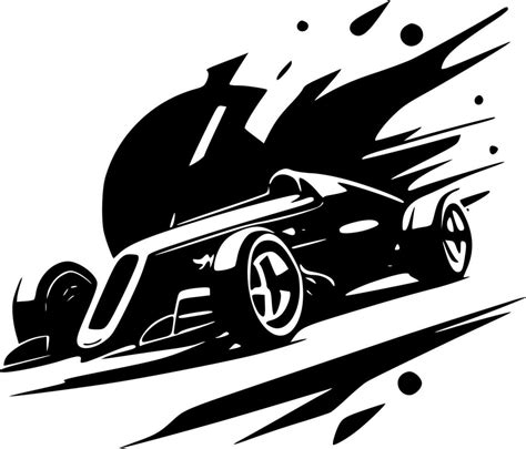 Racing - Black and White Isolated Icon - Vector illustration 23541932 ...