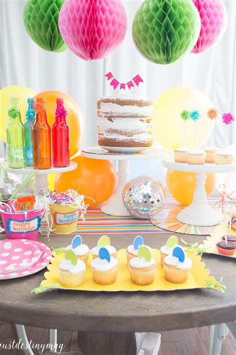 Celebrate! Colorful Summer Birthday Party Ideas | Just Destiny Home