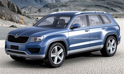 Skoda 7-Seater Crossover Imaginatively Rendered - autoevolution