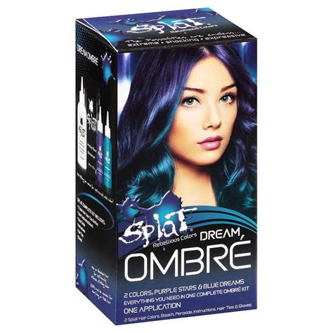 Splat Blue Hair Dye Splat Hair Dye Developlus - Art Paper, Painting ...