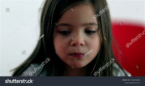 Little Girl Sad Face Emotion Closeup Stock Photo 2039252663 | Shutterstock