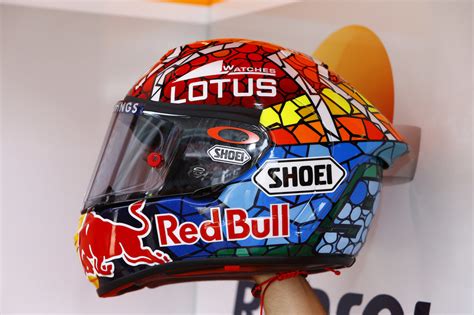 Helmet of Marc Marquez, Repsol Honda Team at Catalan GP