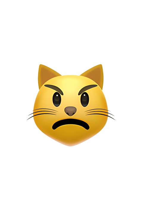 😾 Pouting Cat Emoji in 2023 | Cat emoji, Emoji, Angry face emoji