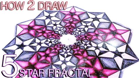 How To Draw Fractals - Golden Ratio Star Pattern - Sacred Geometry ...