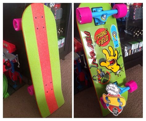 Just got an awesome birthday gift - replica Bart Simpson skateboard made by Santa Cruz. Ready ...